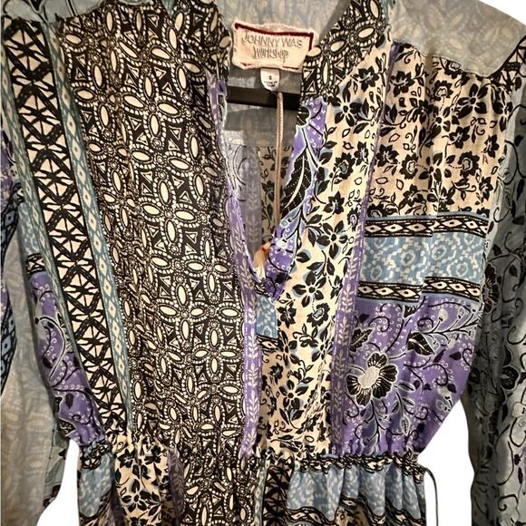 Johnny Was Workshop Marrakesh Drawstring Dress, size S - Picture 6 of 11